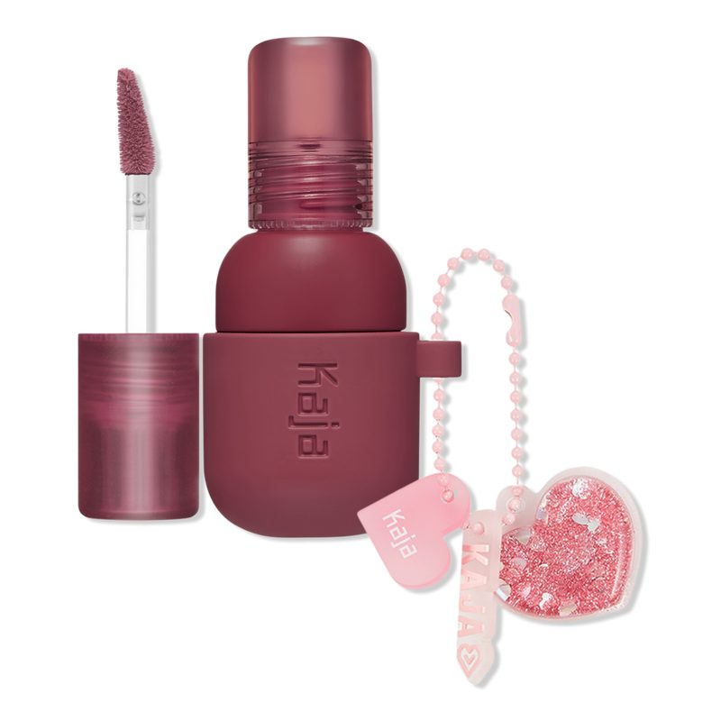 Jelly Charm Glazed Lip Stain & Blush with Keychain - Fig Soda