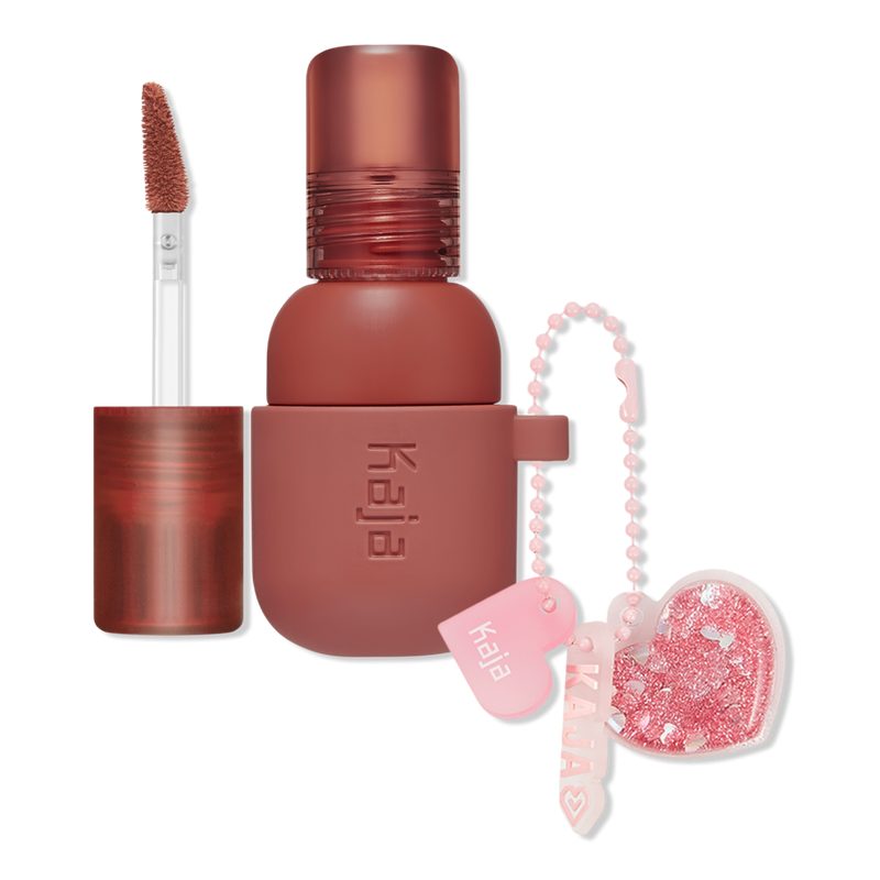 Jelly Charm Glazed Lip Stain & Blush with Keychain - Peach Fizz