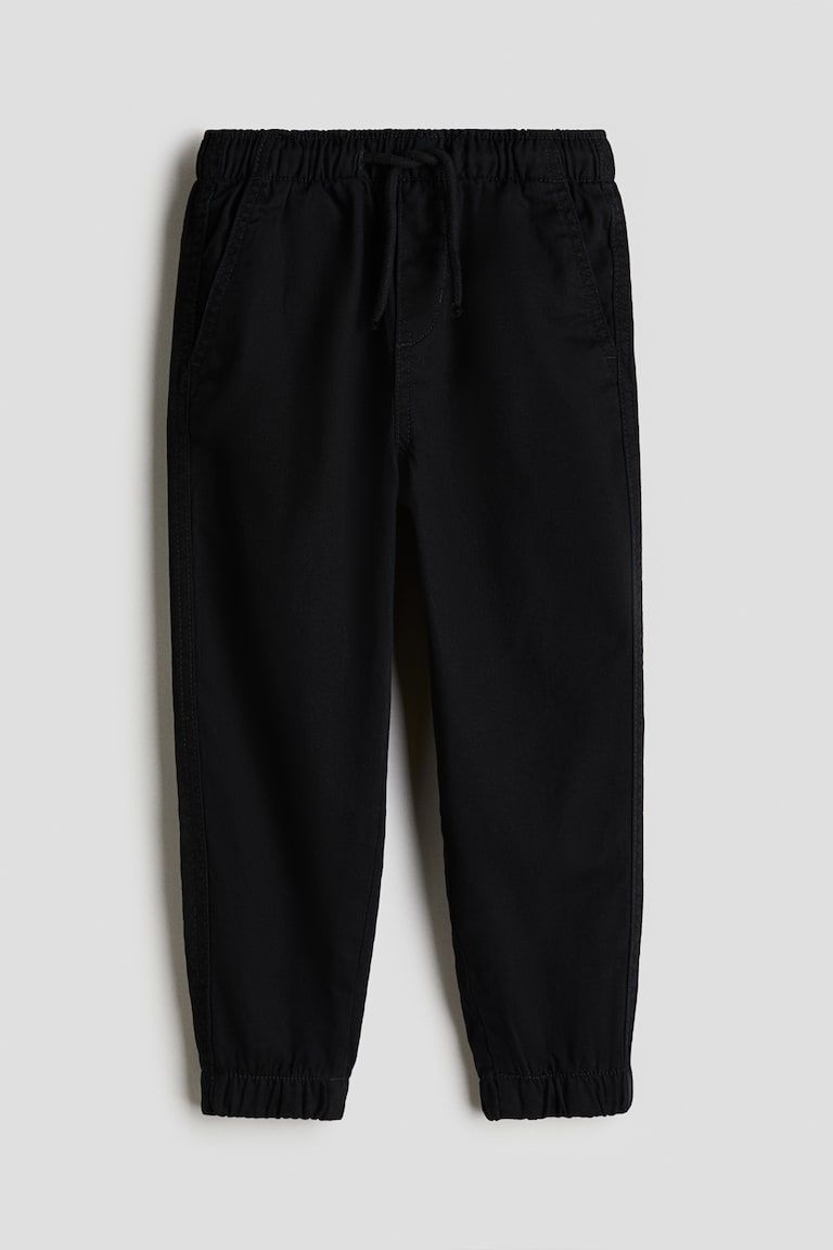 Jersey Lined Twill Joggers