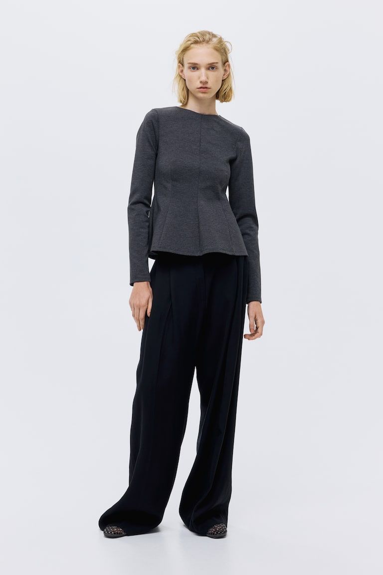 Jersey Peplum Top