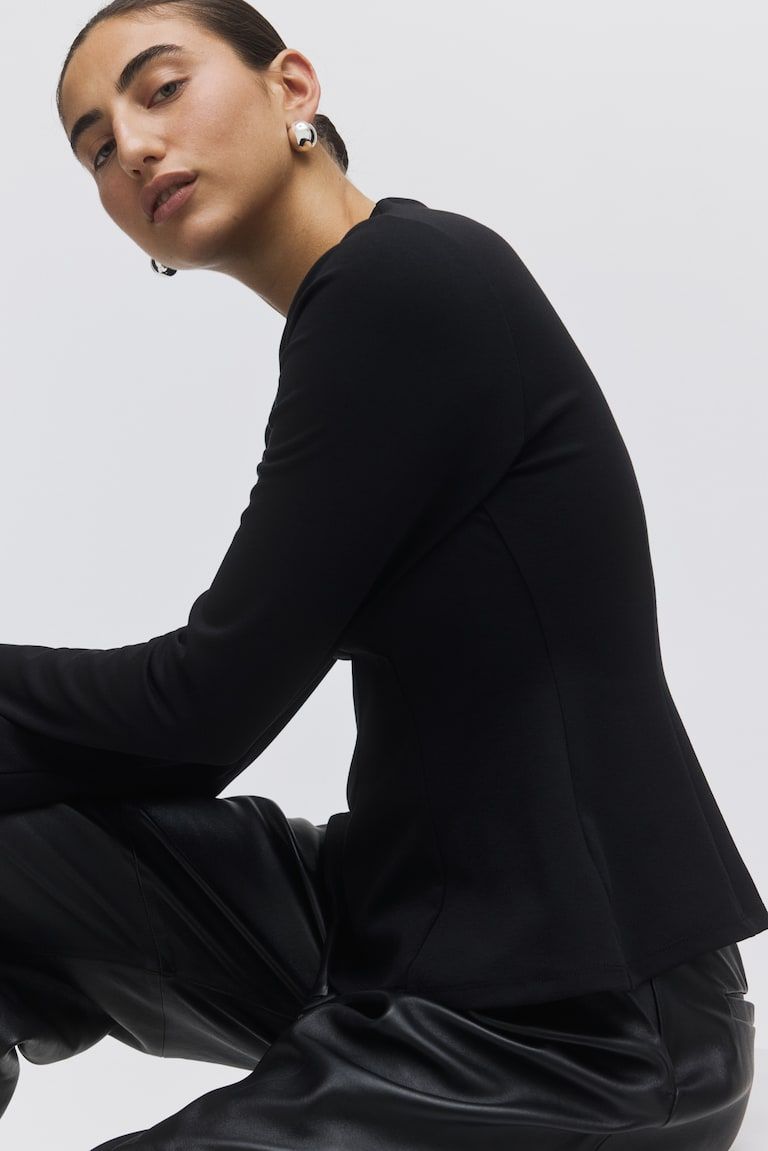 Jersey Peplum Top