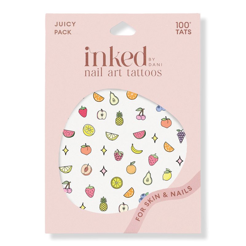 Juicy Nail Art Temporary Tattoo Pack