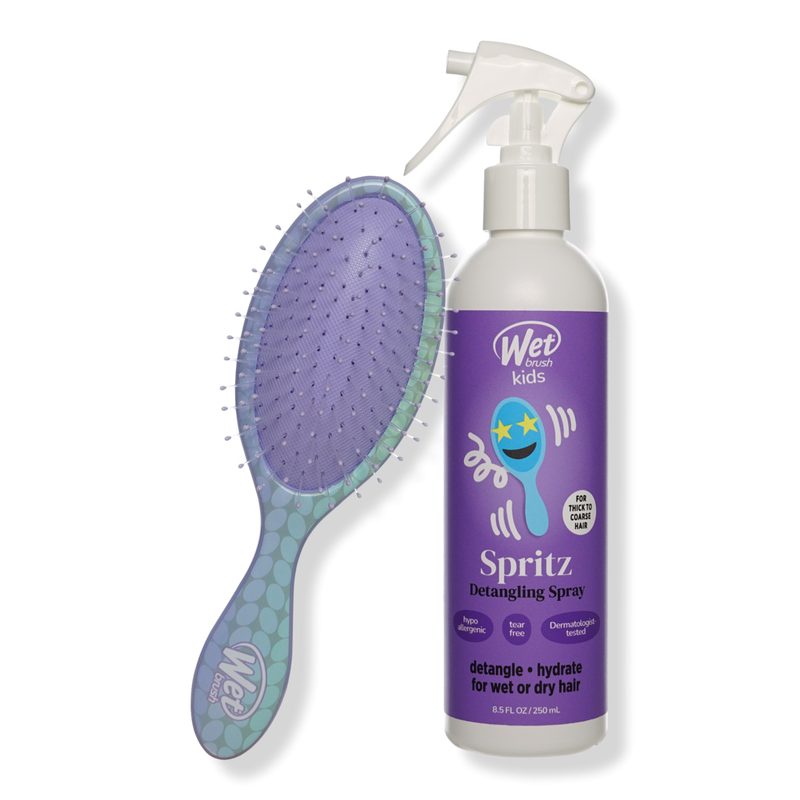 Kids Happy Hair Kit Detangling Spray & Midi Brush