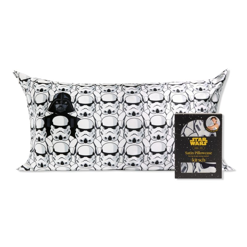 Kitsch x Star Wars King Satin Pillowcase - Darth Vader & Stormtroopers