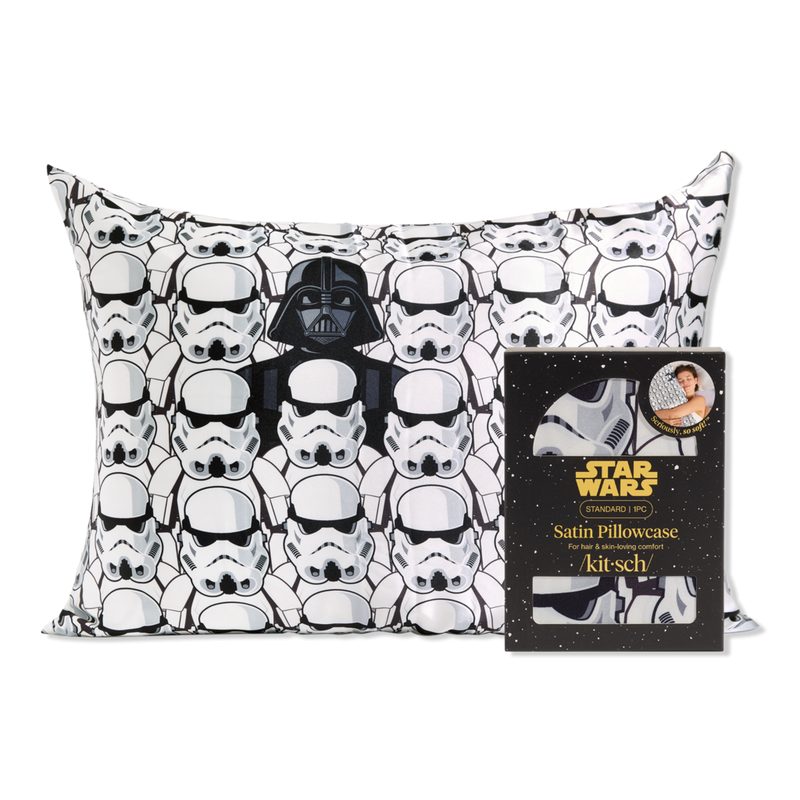 Kitsch x Star Wars Standard Satin Pillowcase - Darth Vader & Stormtroopers