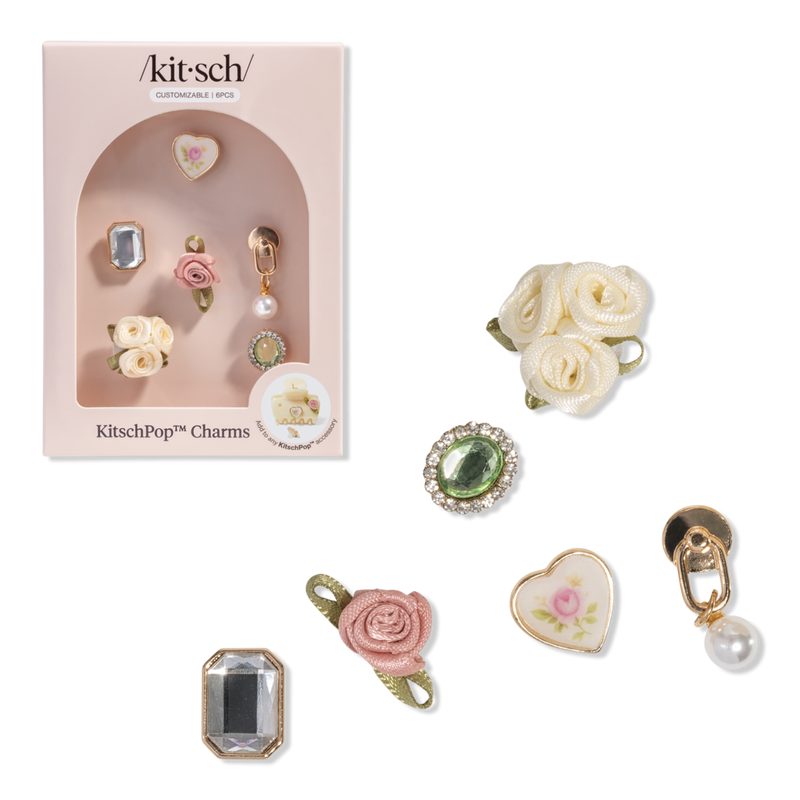 Kitschpop Charms 6 Piece Set - Vintage Ivory