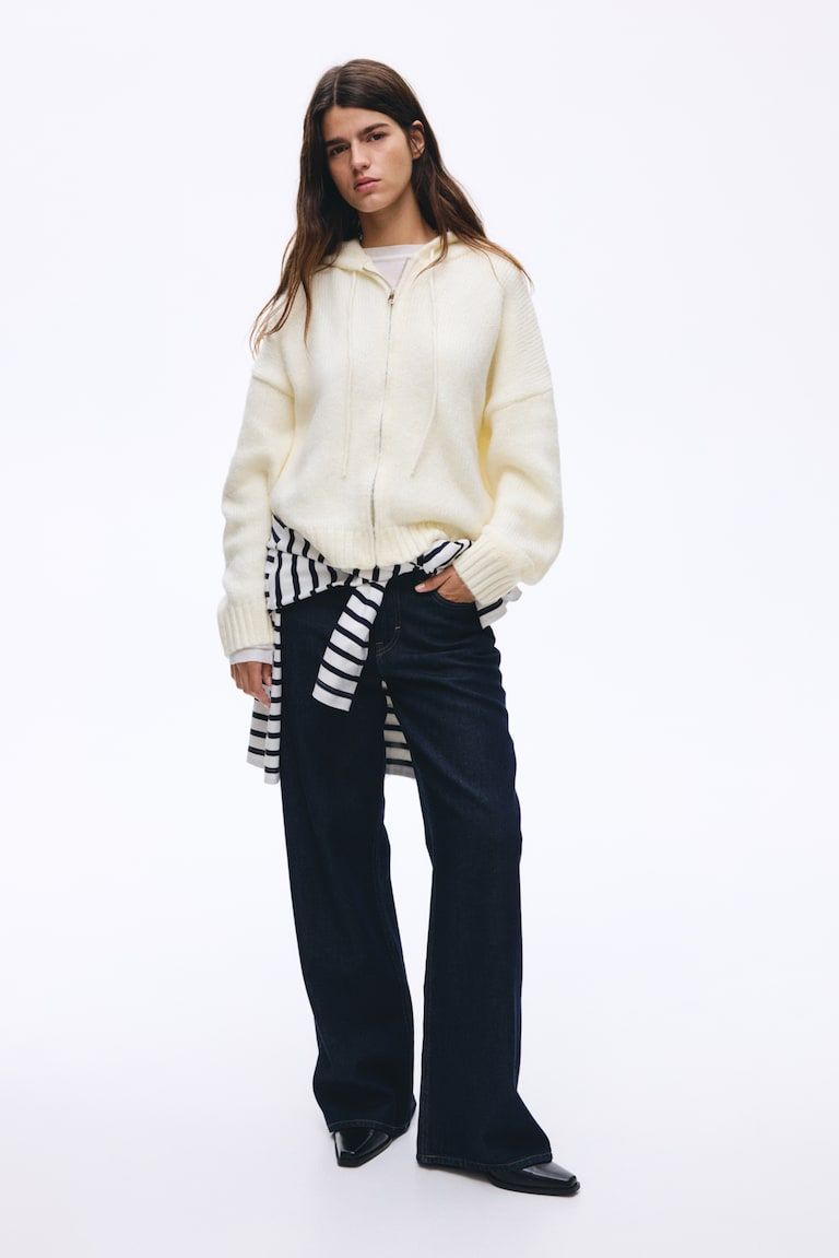 Knit Hooded Jacket
