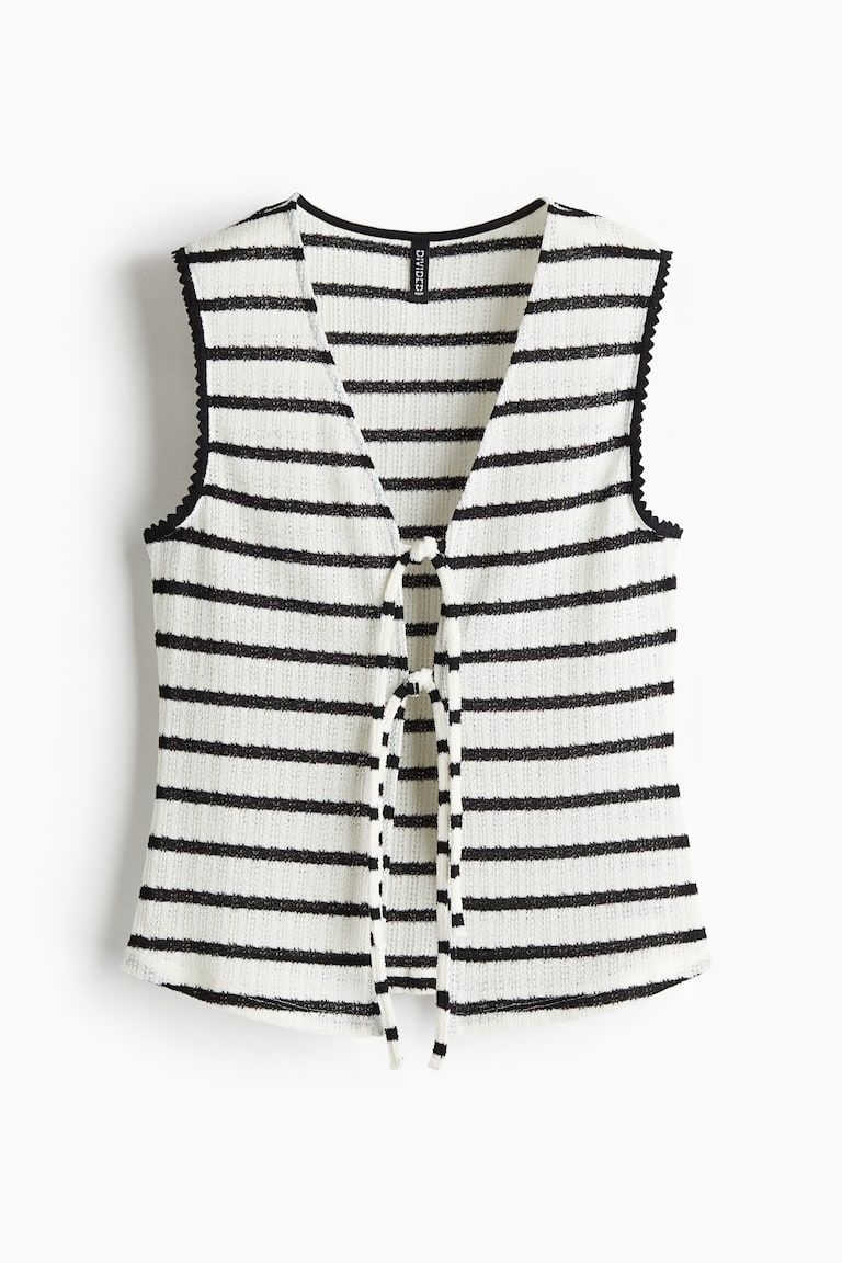 Knit Tie-Front Top