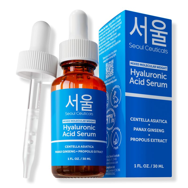 Korean Skin Care Mixed Molecular Weight Hyaluronic Acid Serum