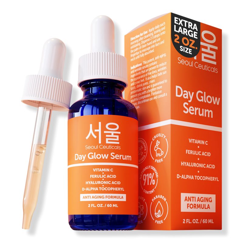 Korean Skin Care Vitamin C Serum Day Glow Serum - 2 oz
