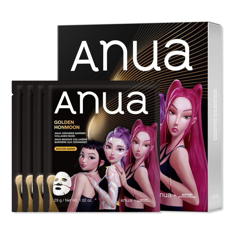 KPop Demon Hunters Ceramide Barrier Collagen Mask - 4 ct