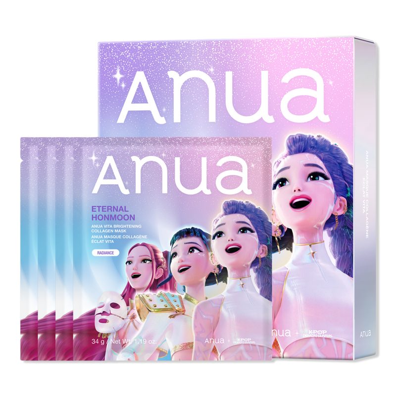 KPop Demon Hunters Vita Brightening Collagen Mask - 4 ct