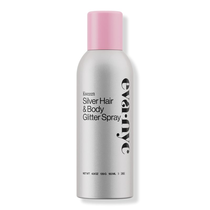 Kweeen Silver Glitter Spray - 4.9 oz