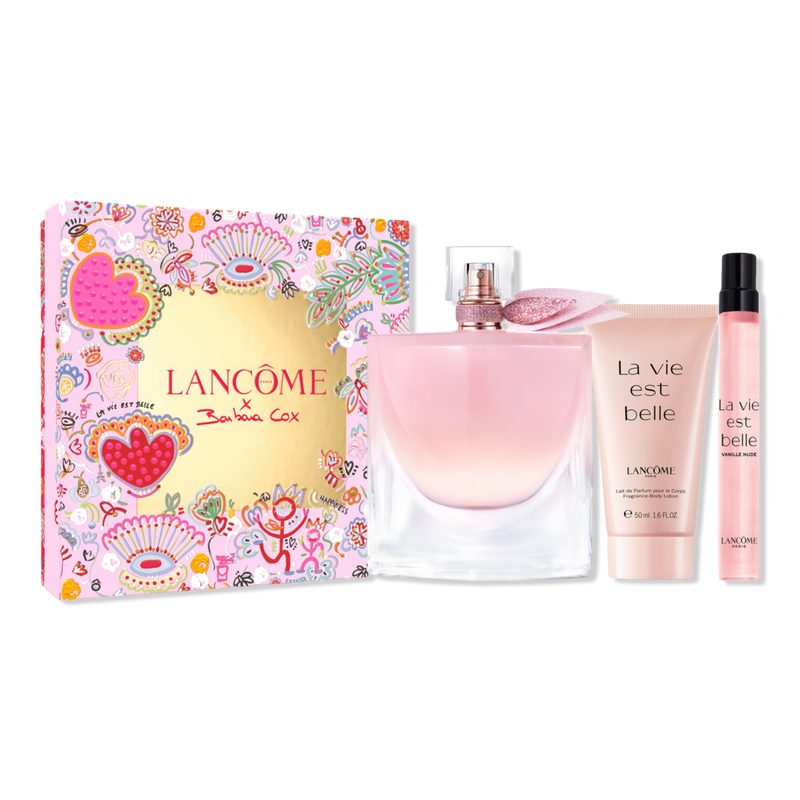 La Vie Est Belle Vanille Nude Mother's Day Set with Perfume & Body Lotion