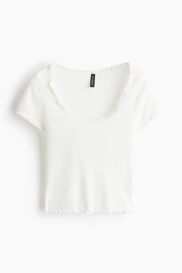 Lace-Trimmed Top