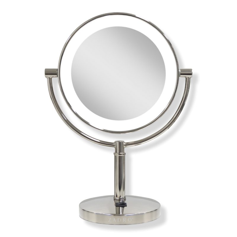 Laguna, LED Lighted Makeup Mirror with 5X/1X - Polished Nickel