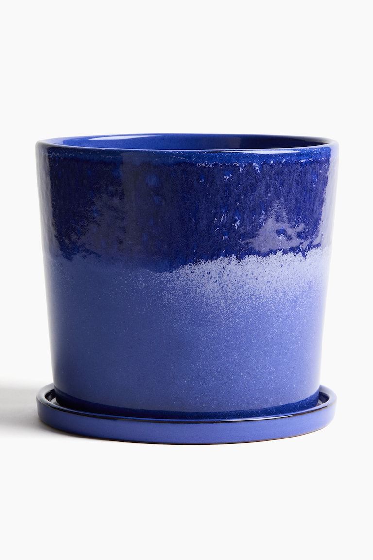 Large Plant Pot and Saucer