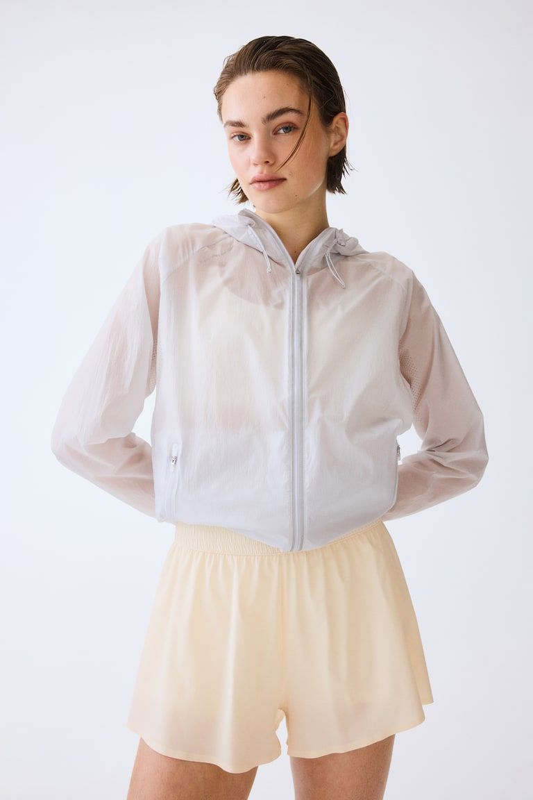Layered Sports Shorts with Pocket