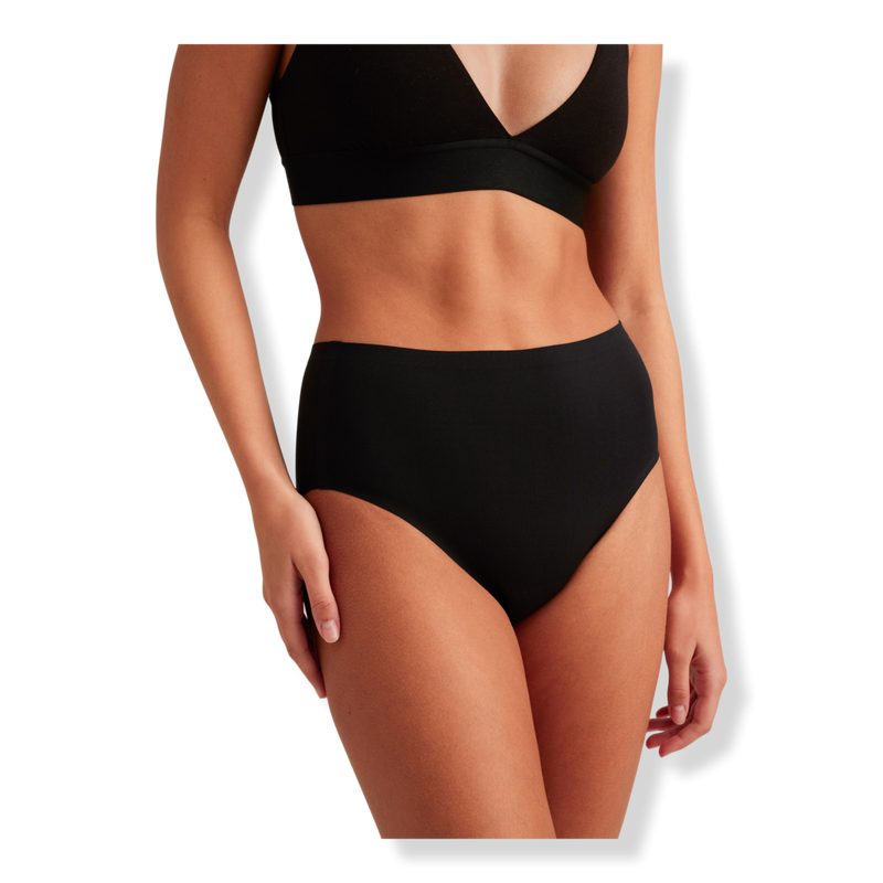 Leakproof Seamless High Waist - XS-Volcanic Black