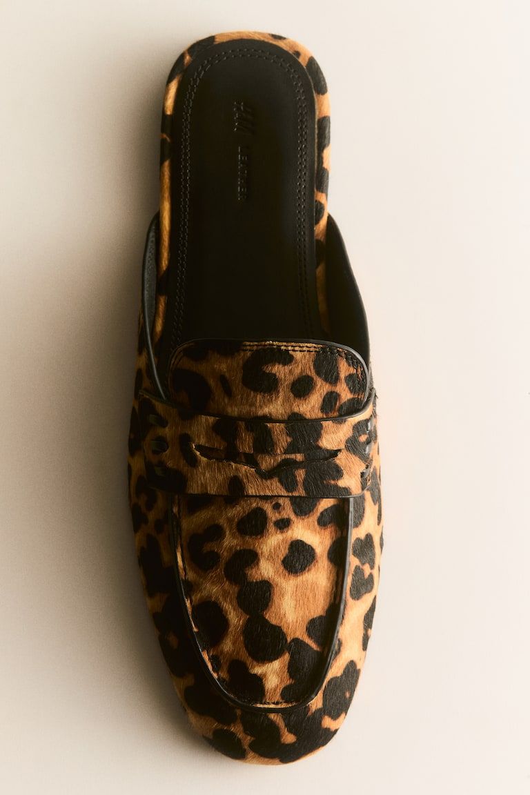 Leather Mule Loafers