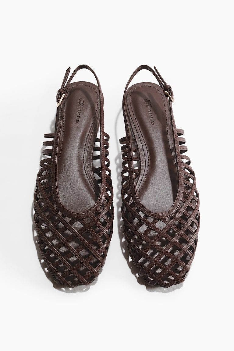 Leather Slingbacks