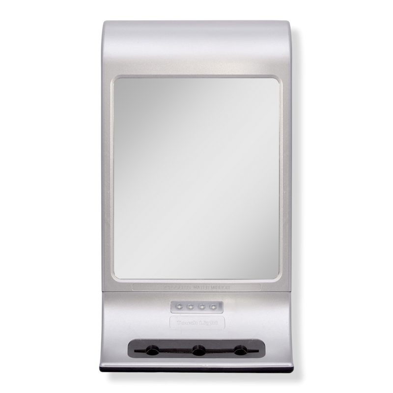 LED Lighted Fogless Shower Mirror with Suction Cup & Holder - Silver