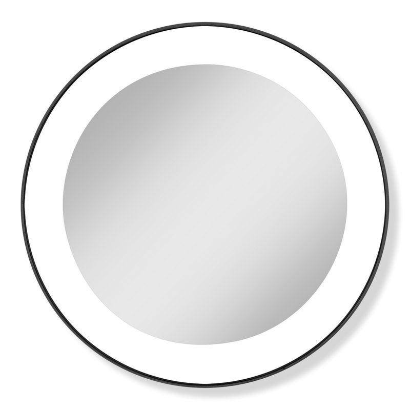 LED Lighted Travel Mirror with Magnification & Suction Cups - 15X Magnification
