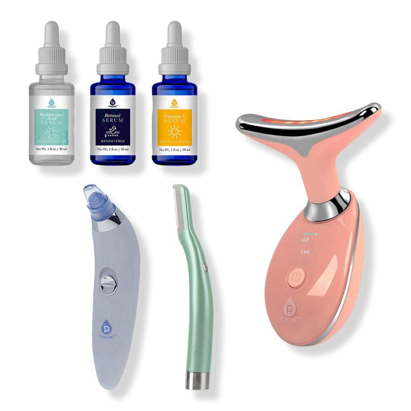 LED Therapy, Pore Vacuum, & Anti-Aging Serums