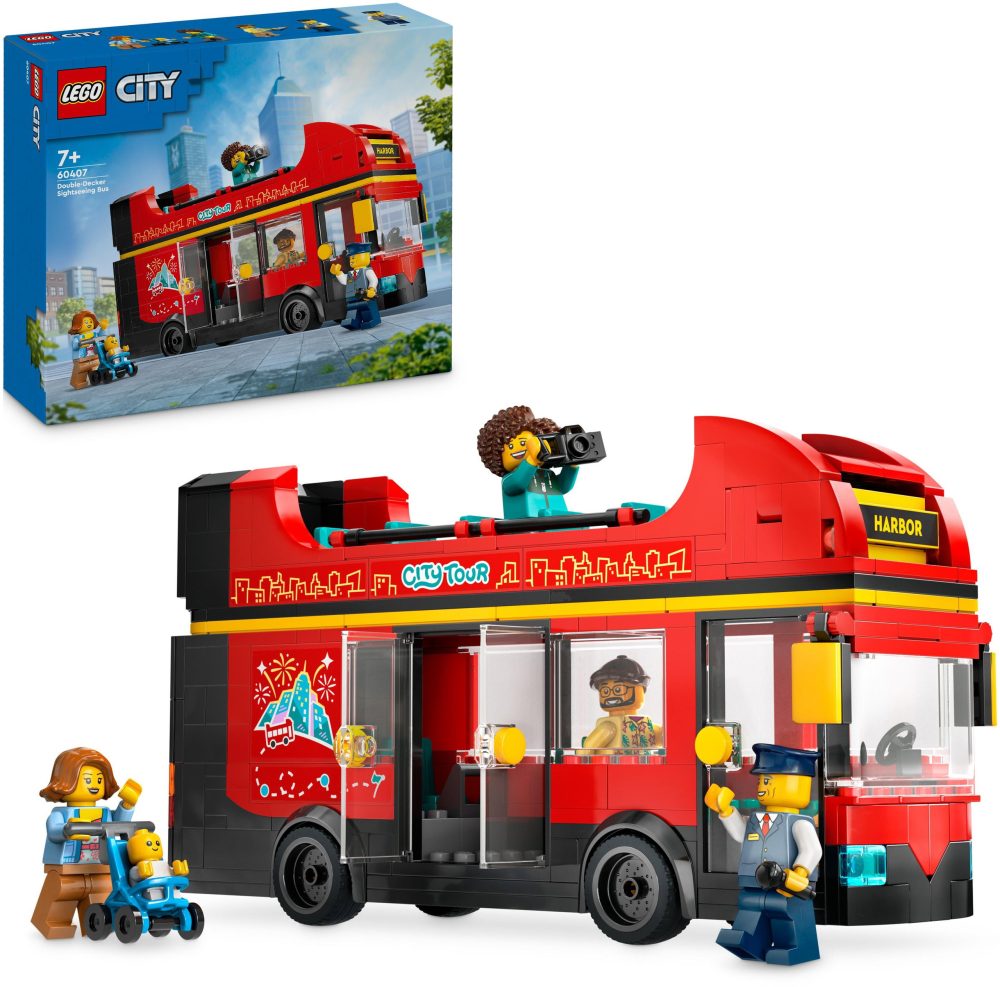 LEGO® City 60407 Red Double Decker Sightseeing Bus