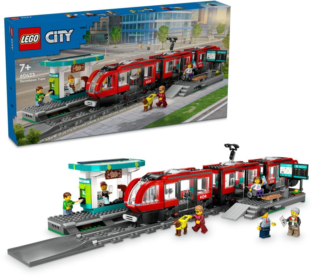 LEGO® City 60423 Downtown Tram and Bus Stop