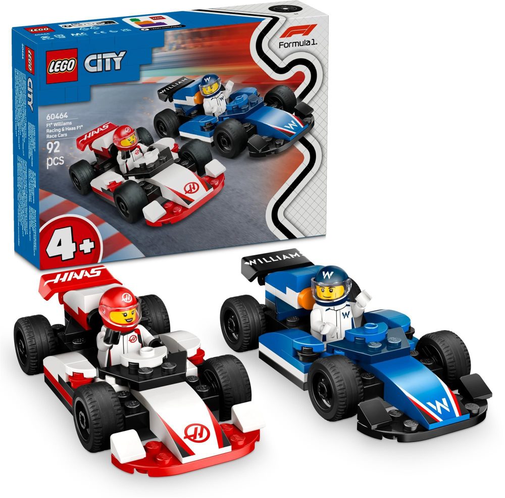 LEGO® City 60464 Racing Cars F1® Williams Racing and Haas F1®