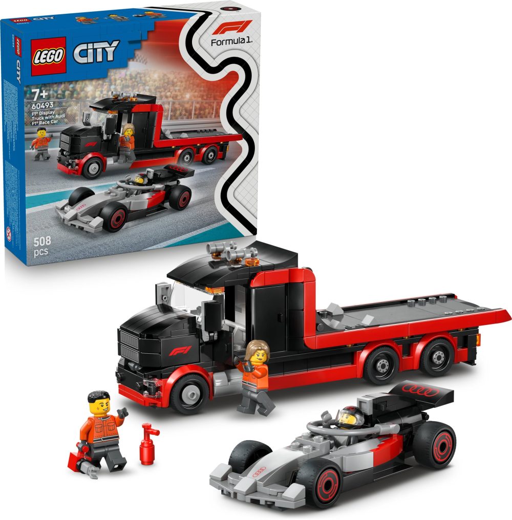 LEGO® City 60493 F1® Show Truck with Audi F1® race car