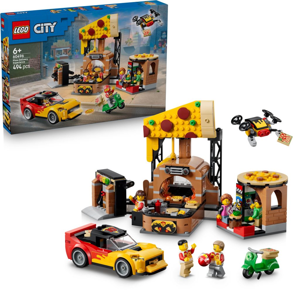 LEGO® City 60496 Pizza Delivery and Vehicles