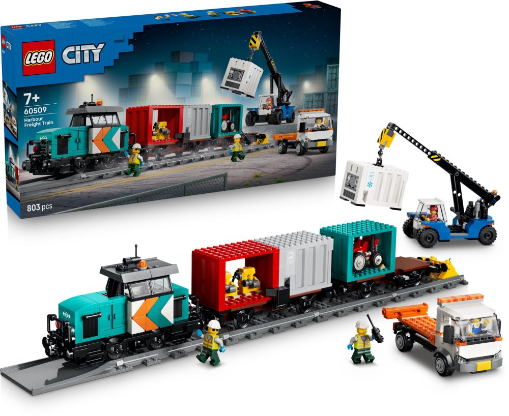 LEGO® City 60509 Port Freight Train with Crane and Truck