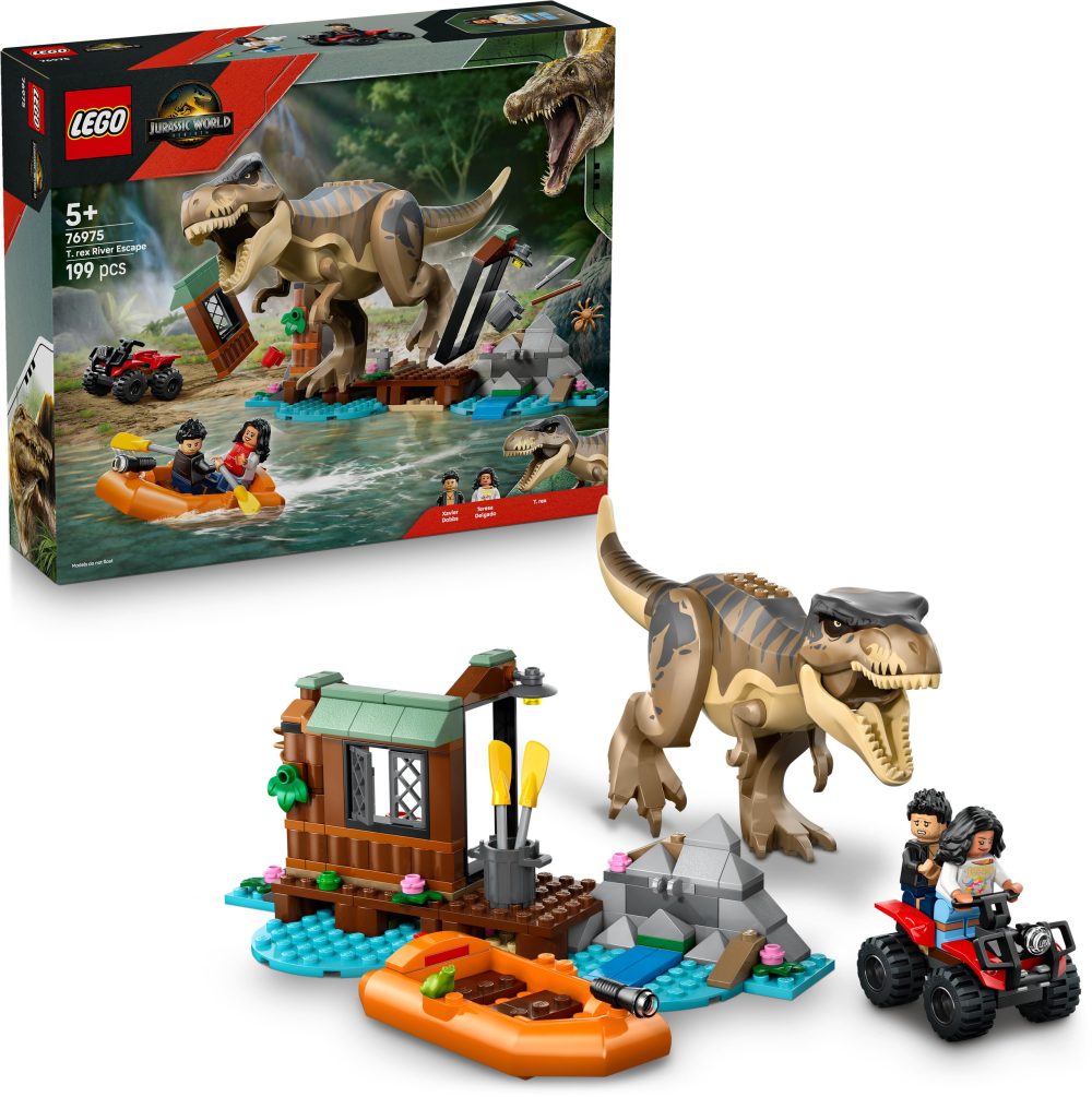 LEGO® Jurassic World 76975 T-rex and the River Escape