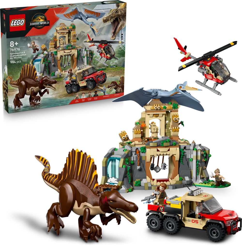 LEGO® Jurassic World 76976 Air Mission with Spinosaurus and Quetzalcoatl