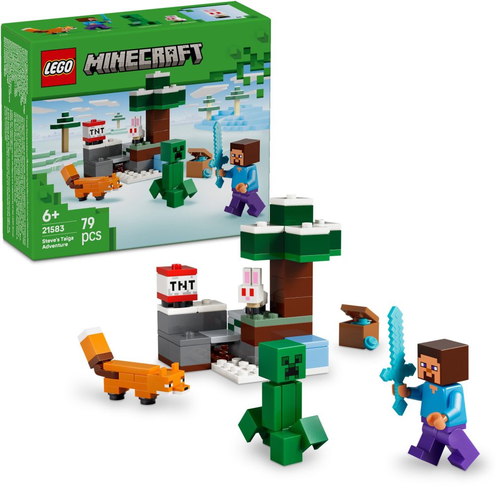 LEGO® Minecraft 21583 Steve and the Adventure in the Taiga