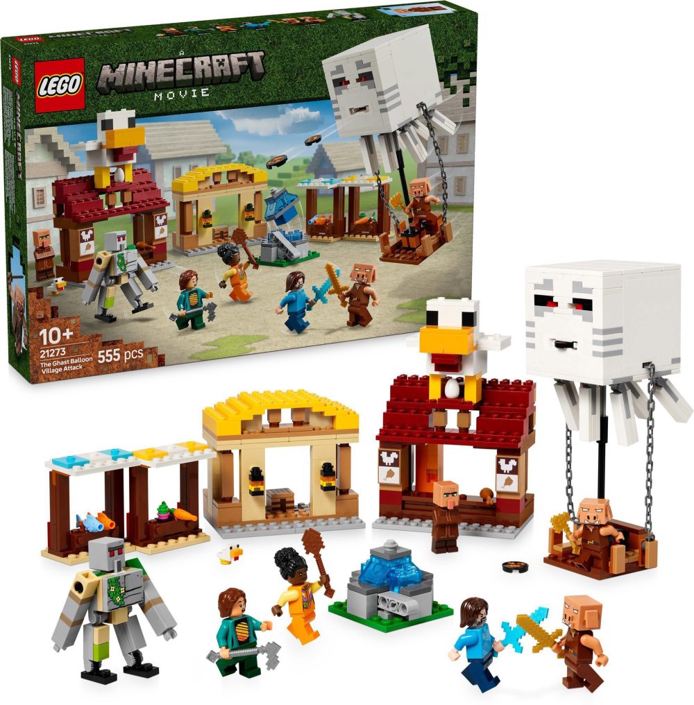LEGO® Minecraft® 21273 Woodpecker Balloon and Attack on the Village