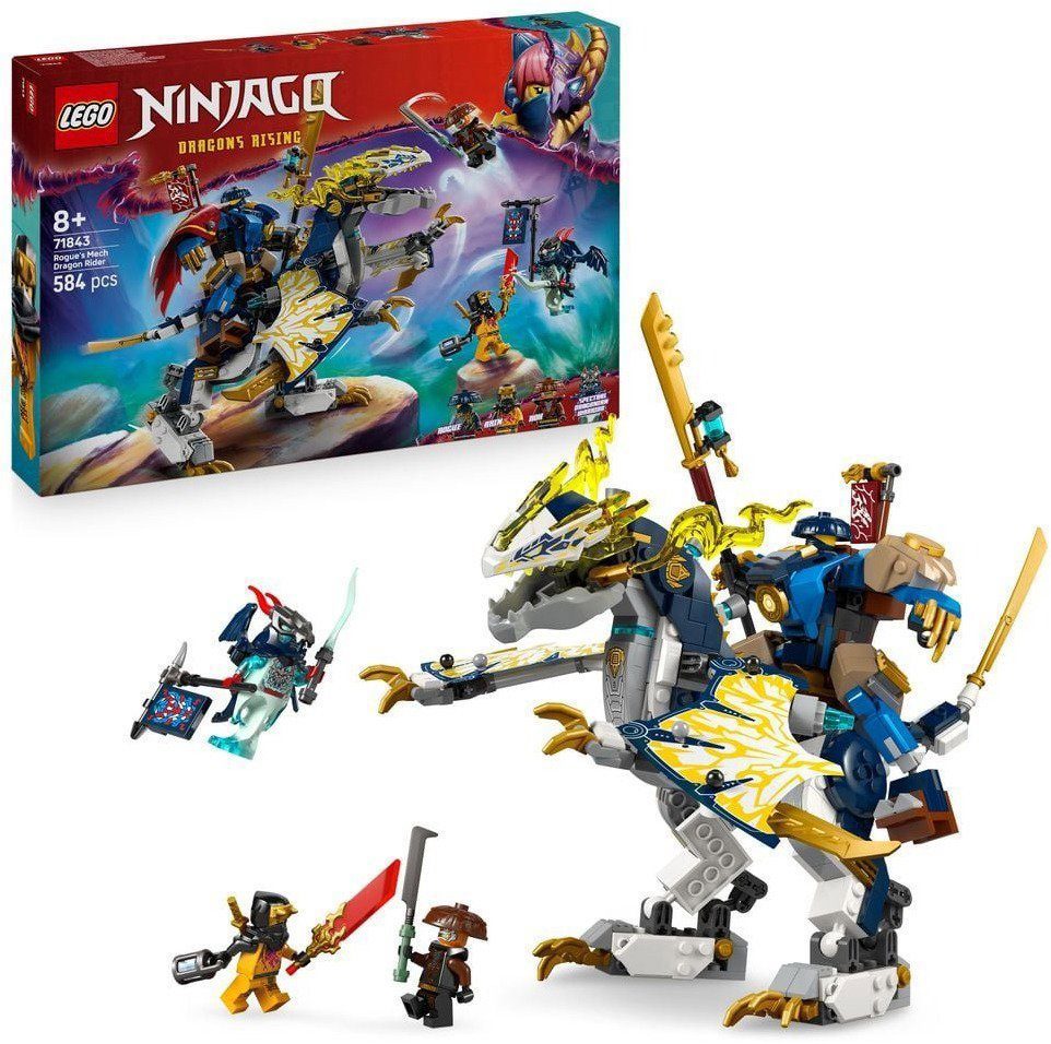 LEGO® NINJAGO® 71843 Rogue and the Robotic Dragon Rider