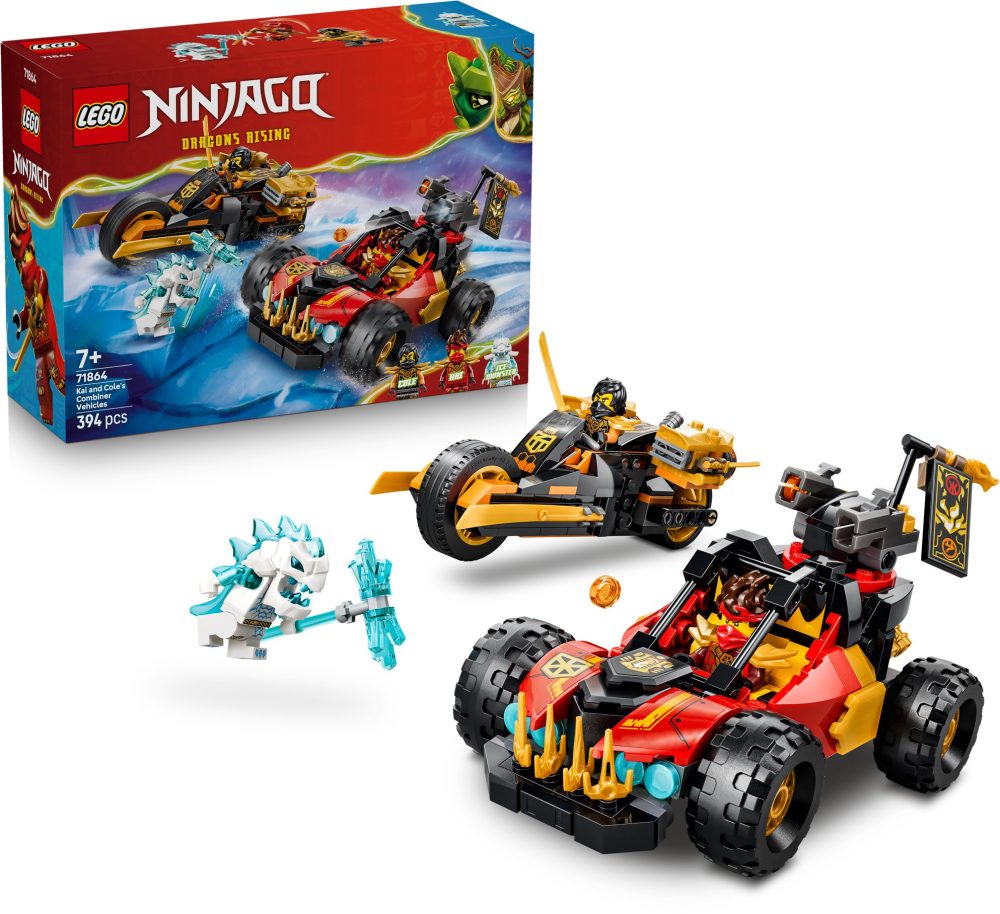 LEGO® NINJAGO® 71864 Kai and Cole's Combinable Vehicles