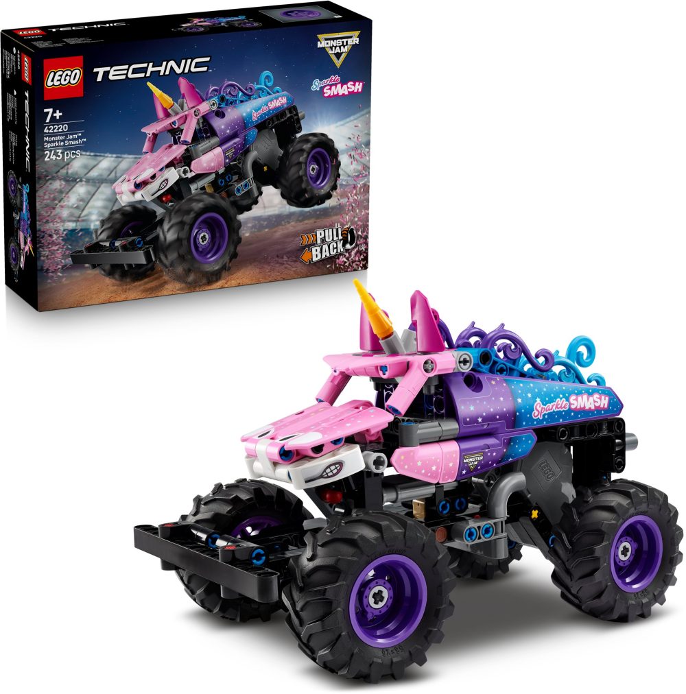 LEGO® Technic 42220 Monster Jam™ Sparkle Smash™ with wind-up motor