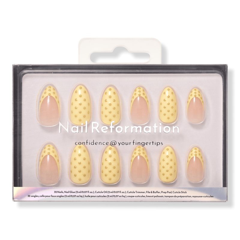 Lemon Poppyseed Press On Nails