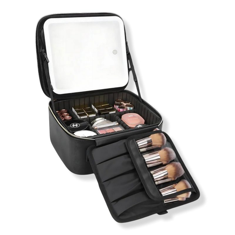 Lighted Makeup Case with Mirror