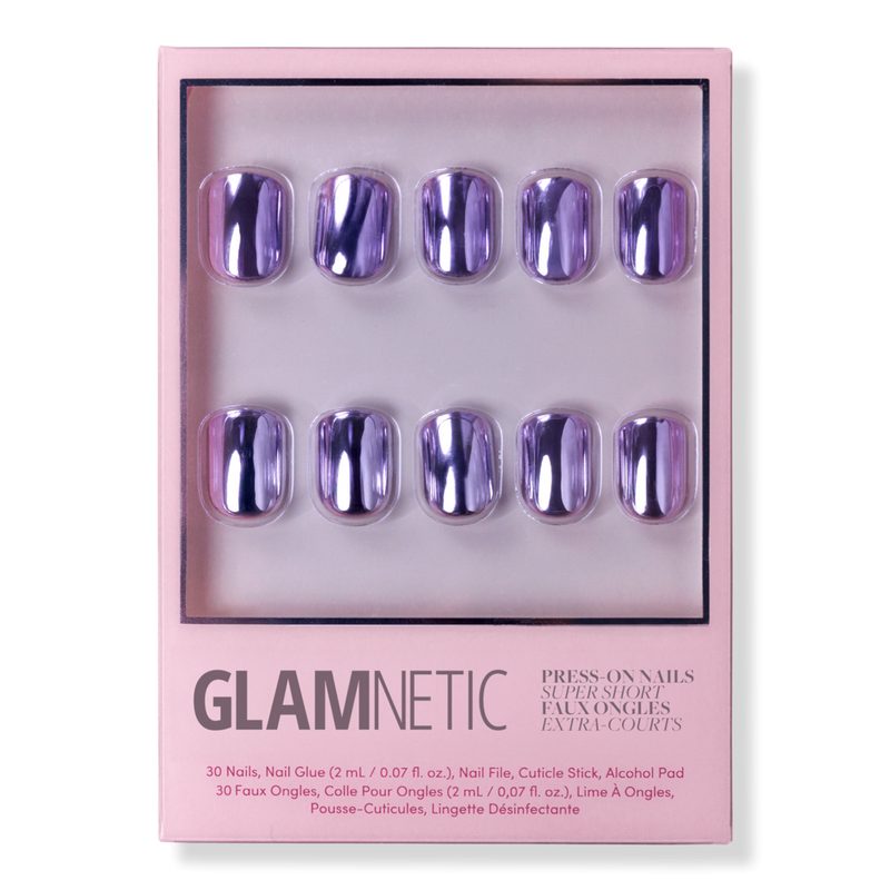 Lilac Steel Press-On Nails
