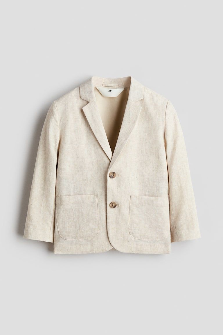 Linen-Blend Blazer