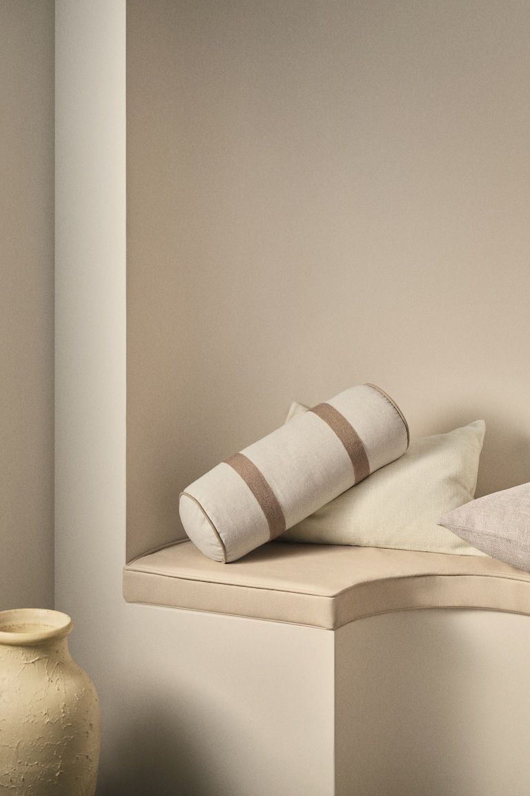 Linen-Blend Bolster