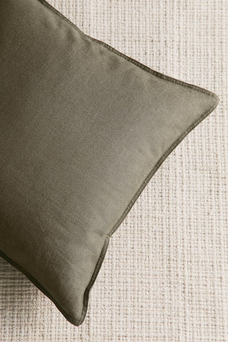 Linen-blend Cushion Cover