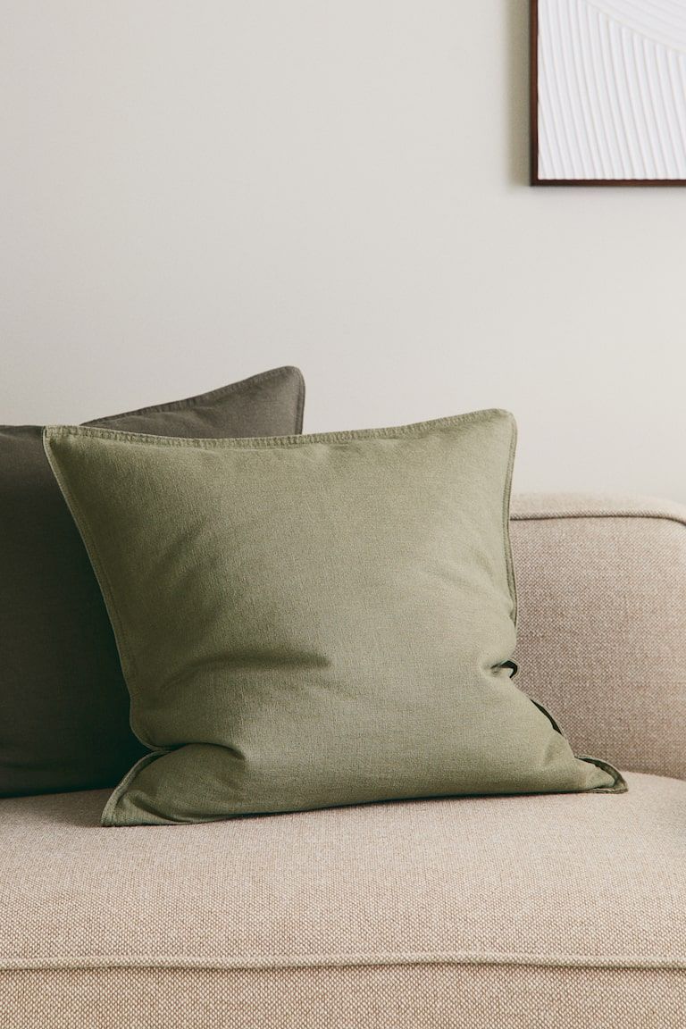 Linen-blend Cushion Cover