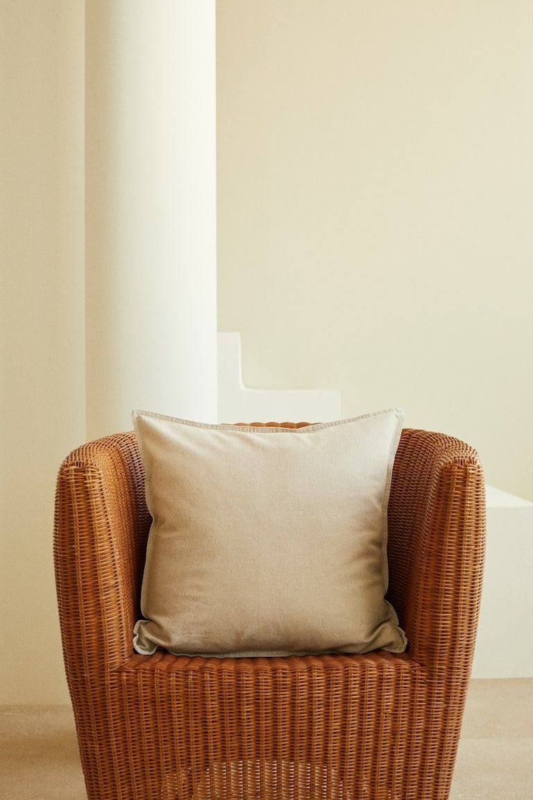 Linen-blend Cushion Cover