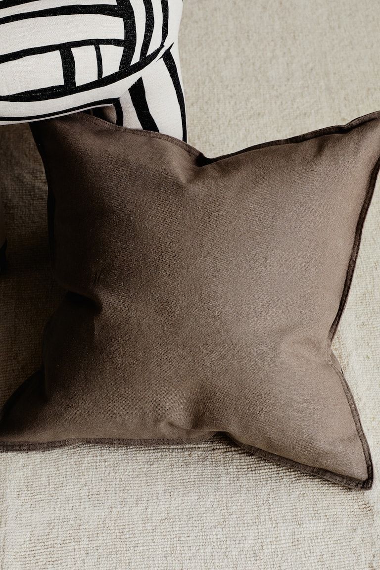Linen-blend Cushion Cover